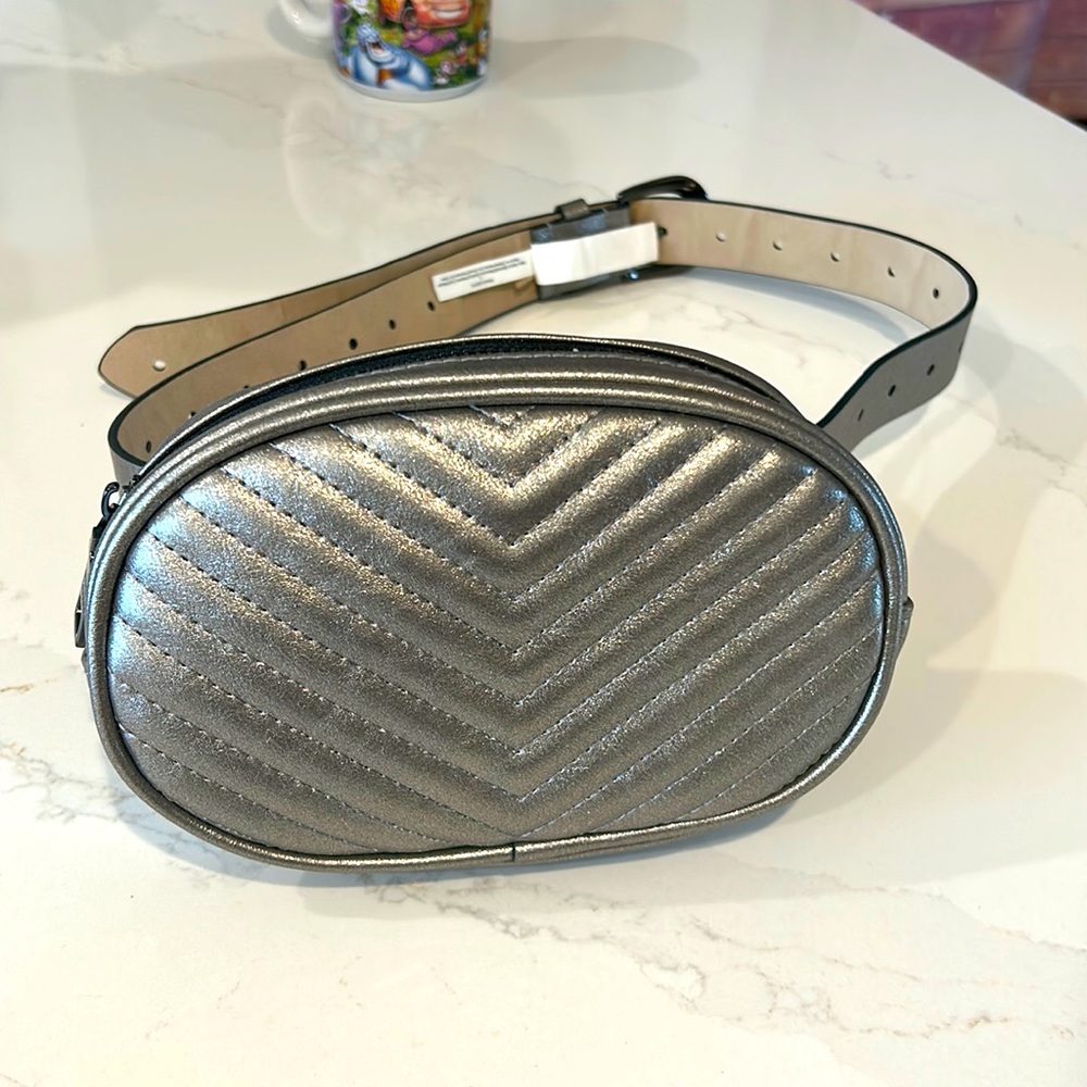 Wrap around purse - color is pewter. New never used, no tags.